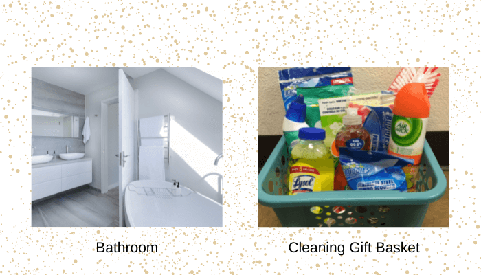 Bathroom: Cleaning Gift Basket