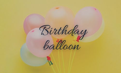 Birthday balloon 
