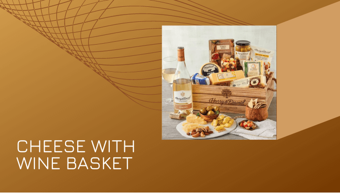Cheese with Wine Basket