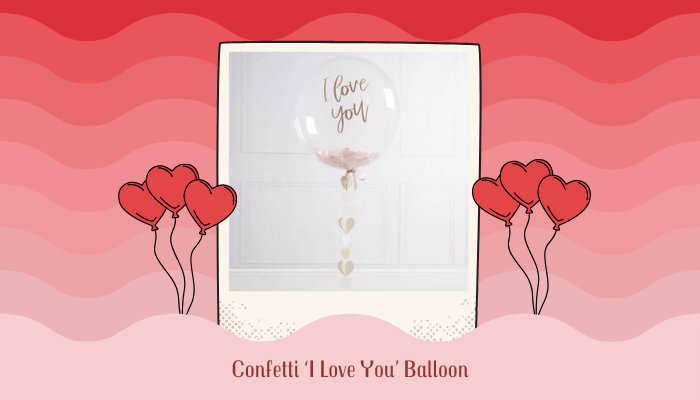 Confetti ‘I Love You’ Balloon