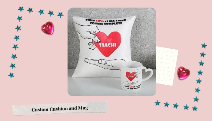 Custom Cushion and Mug