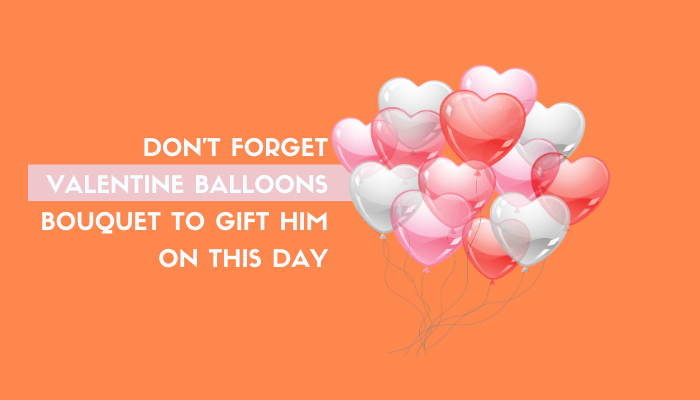 Valentine Balloons Bouquet