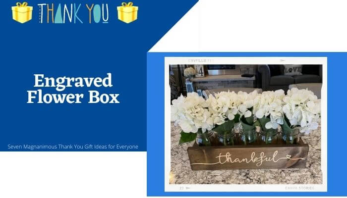 Engraved Flower Box
