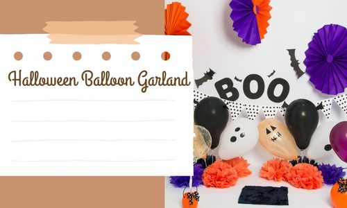 halloween balloon garland