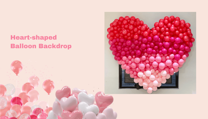 Heart-Shaped Balloon Backdrop