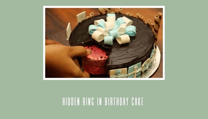 Hidden Ring in Birthday Cake