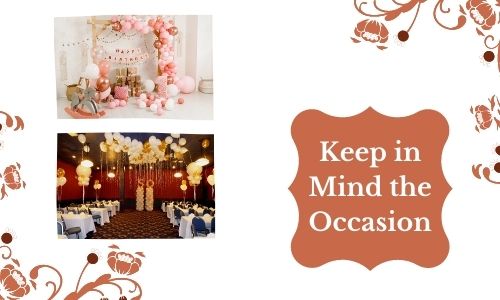 Keep in Mind the Occasion
