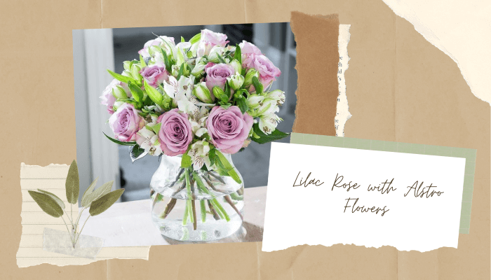 Lilac Rose with Alstro Flowers