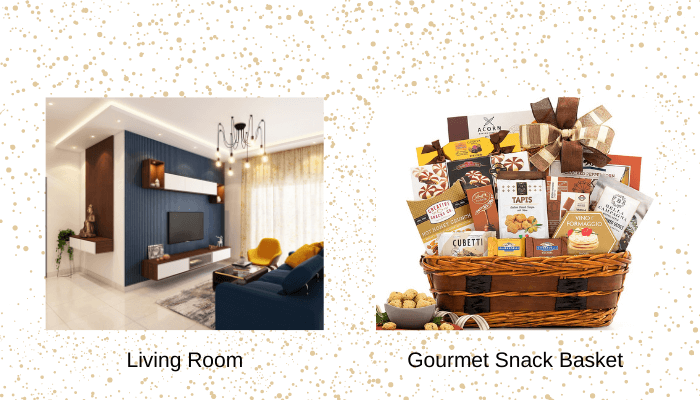 Living Room: Gourmet Snack Basket