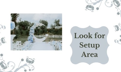 Look for Setup Area