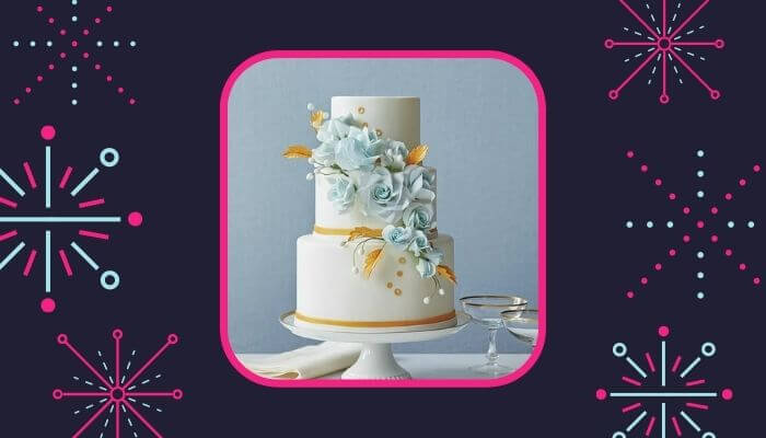 Modern designer Anniversary Cake