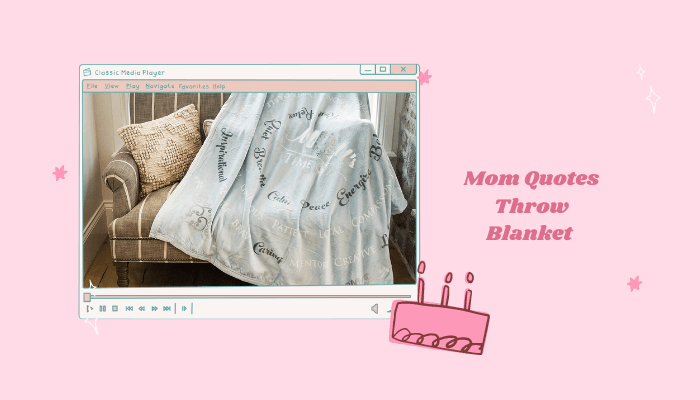 Mom Quotes Throw Blanket