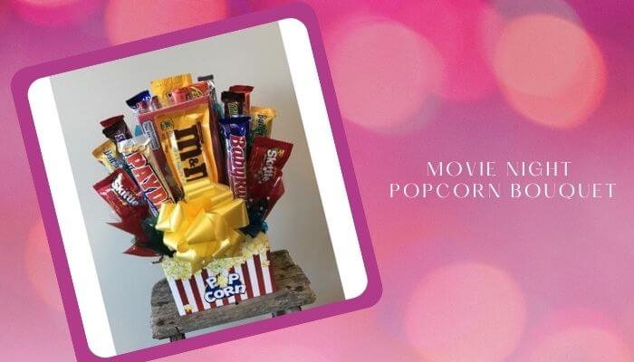 Movie Night Popcorn Candy Bouquet
