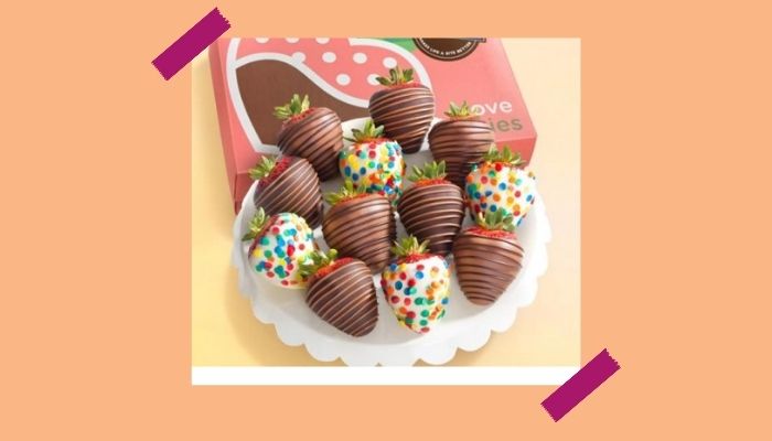 6. Nutella stuffed strawberries