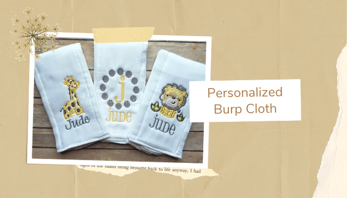 Personalized Burp Cloth