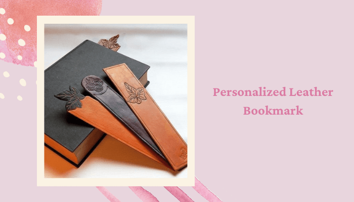 Personalized Leather Bookmark