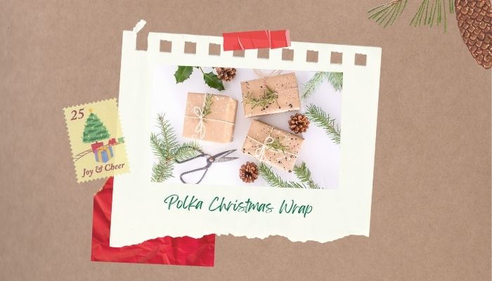 Polka Christmas Wrap