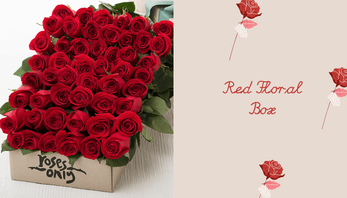 Red Floral Box