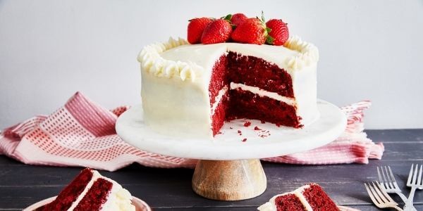 Red Velvet Tiered Cake