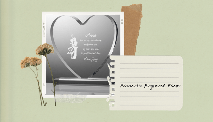 Romantic Engraved Poem