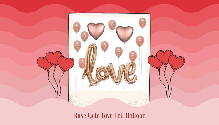 Rose Gold Love Foil Balloon
