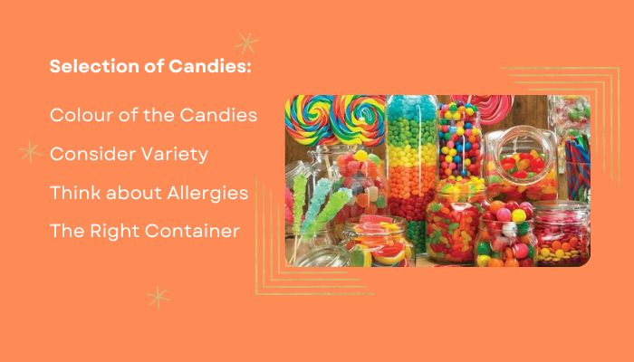 Selection of Candies for Candy Bar