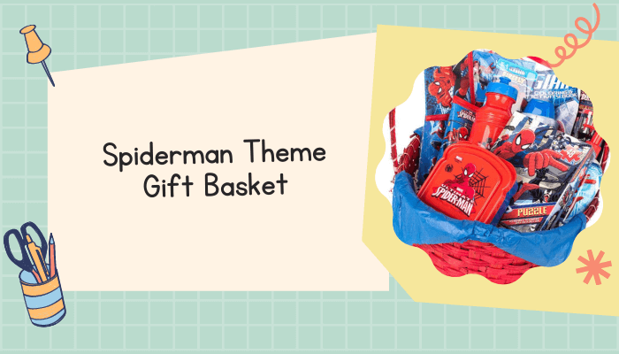 Spiderman Theme Gift Basket