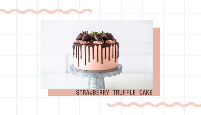 Strawberry Truffle Cake