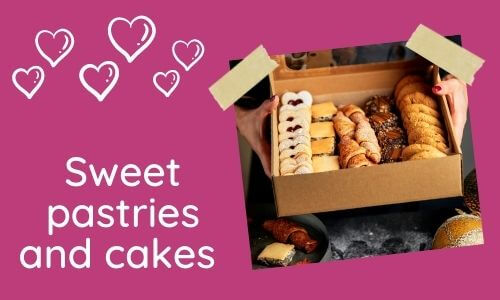Sweet pastries and cakes