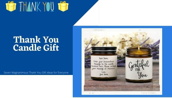 Thank You Candle Gift
