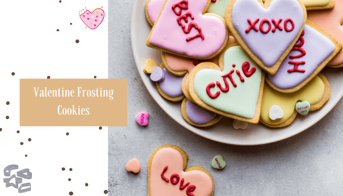 Valentine Frosting Cookies