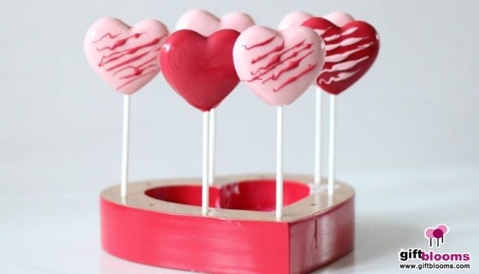 Valentine Hearts Lollipop Candies