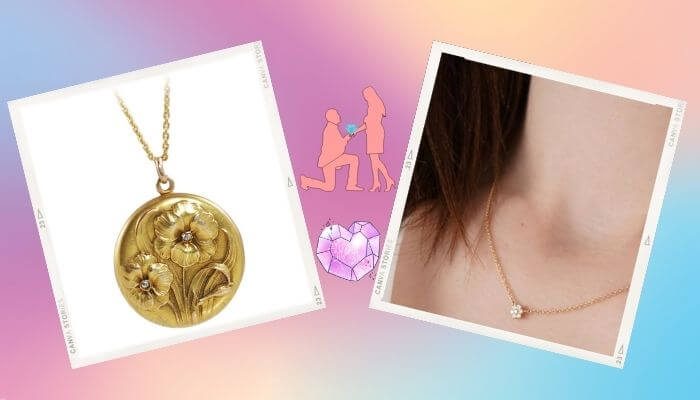 A Yellow Gold Floral Locket