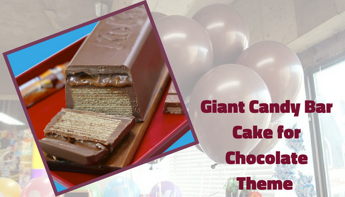 Giant Candy Bar Cake for Chocolate Theme