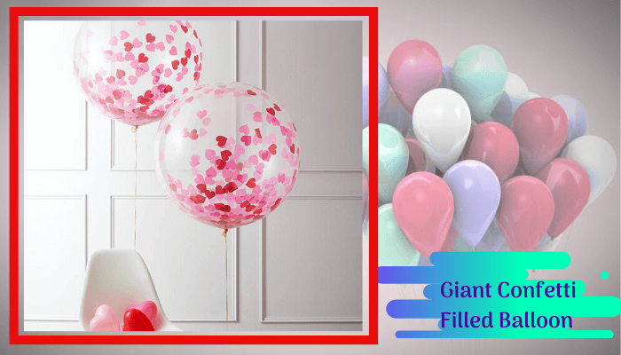 Giant Confetti Filled Balloon