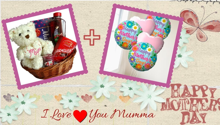 Gift Basket + Balloons Combo