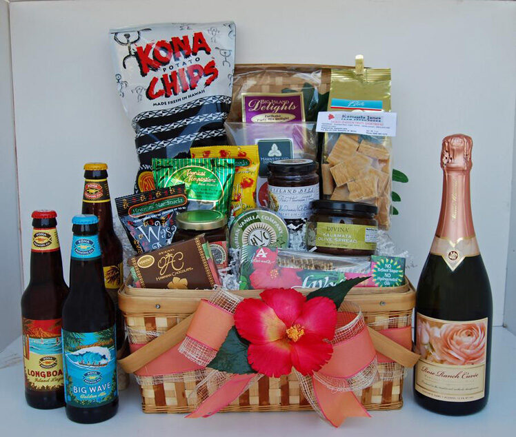 Gift basket for Hawaiian theme Gift basket for Hawaiian theme