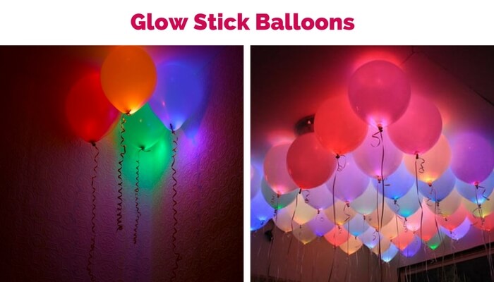 glow stick balloons