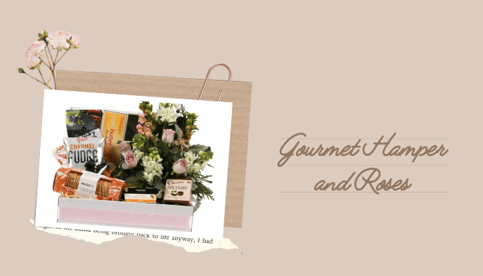 Gourmet Hamper and Roses