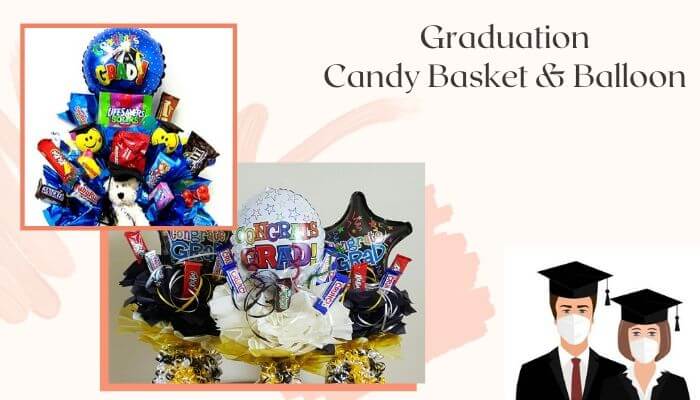 Graduation Candy Basket & Balloon