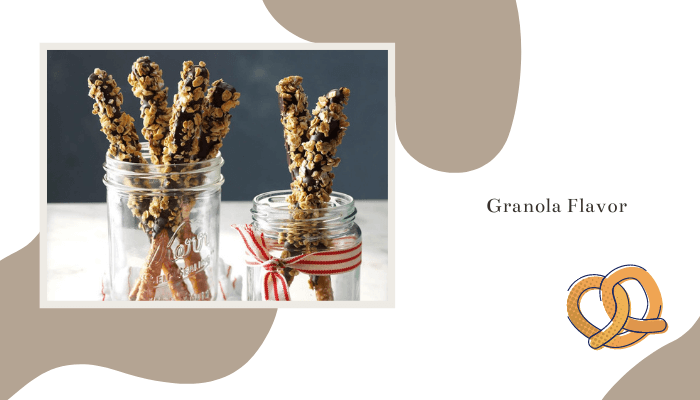 Granola Flavor Chocolate Covered Pretzels