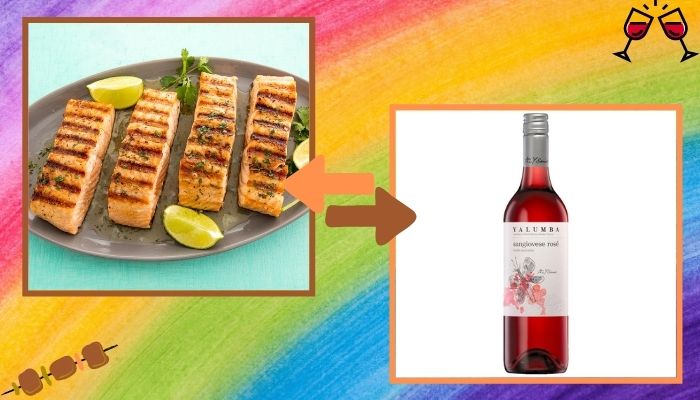Grilled Salmon with Sangiovese Rosé