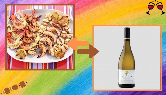 Grilled Seafood with Sicilian White