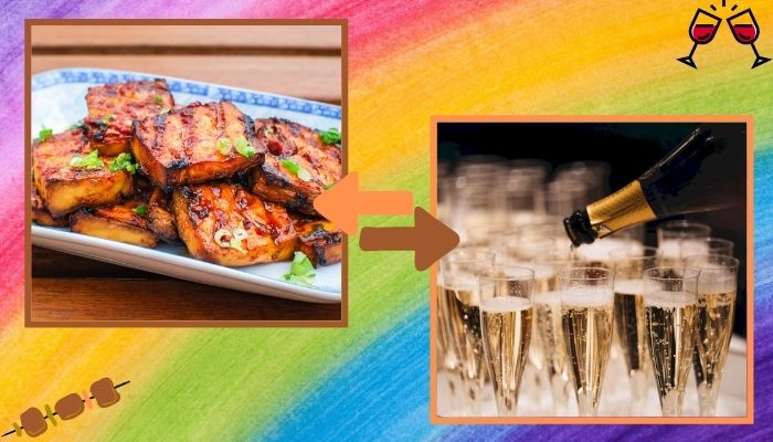 Grilled Tofu with Champagne
