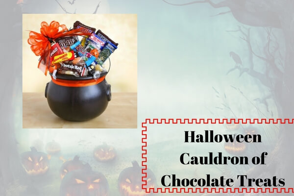 Halloween Cauldron of Chocolate Treats