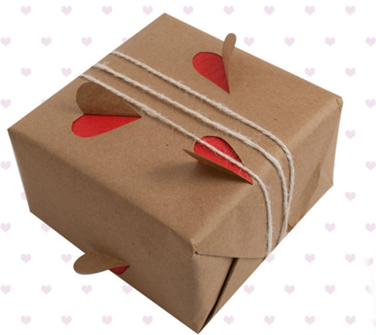 Heart Cut out Present Wrap