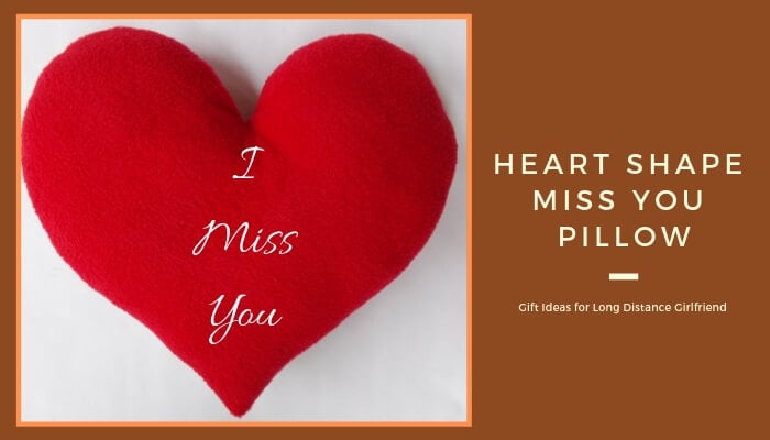 Heart Shape Miss You Pillow