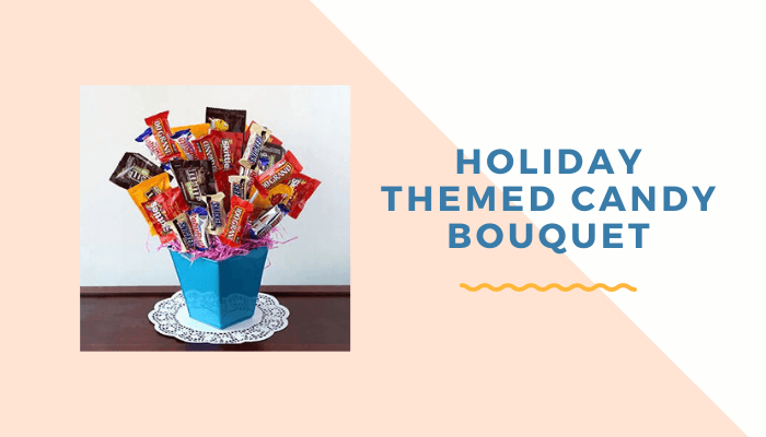 Holiday-themed Candy Bouquet