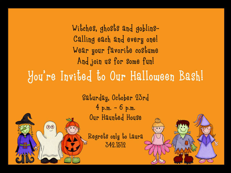 Invite with Spooky Halloween Party Invitation