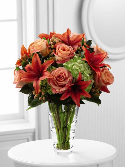 Juicy Orange and Fuchsia Blooms